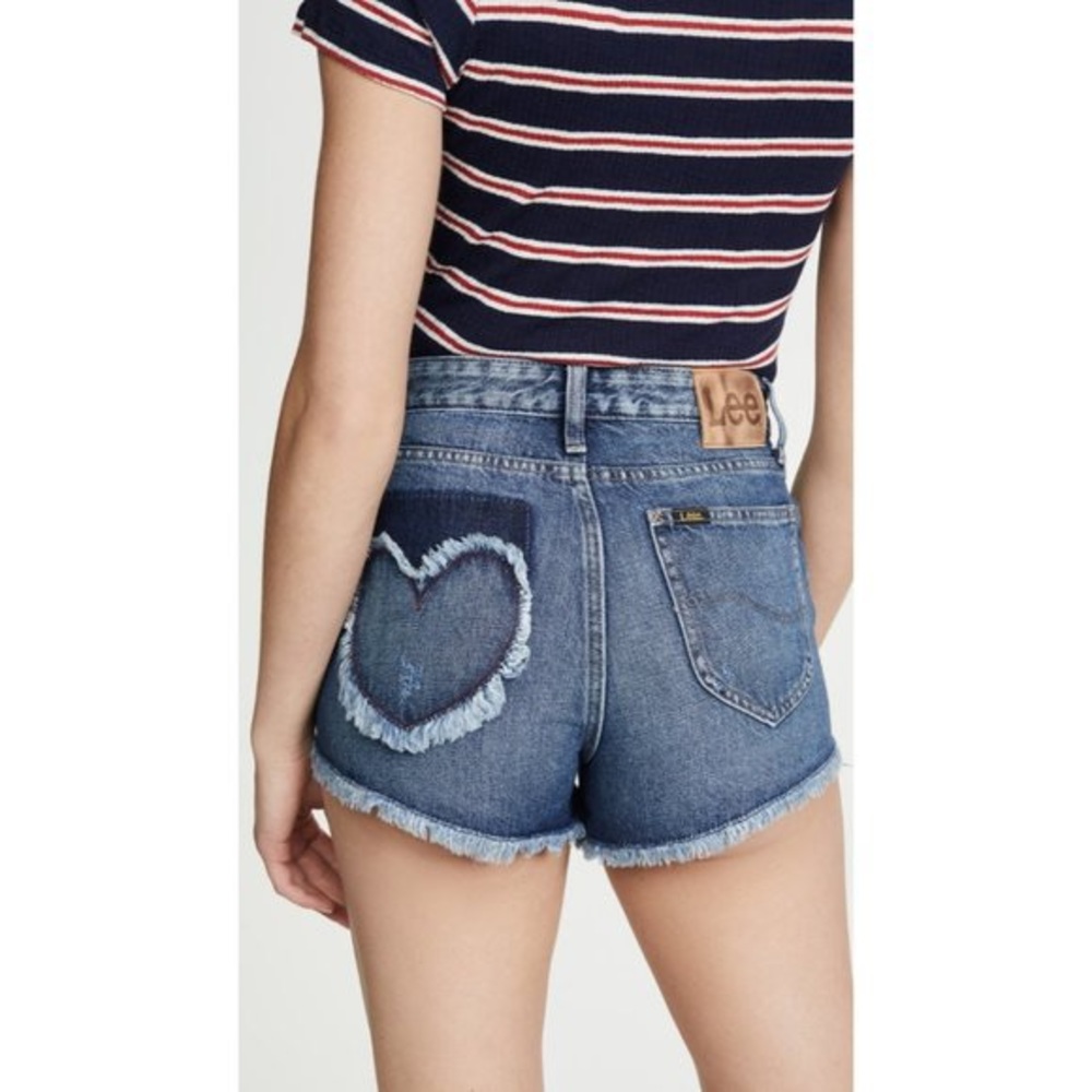 NWT Lee Vintage Modern Heart Cutoff Shorts SZ 29